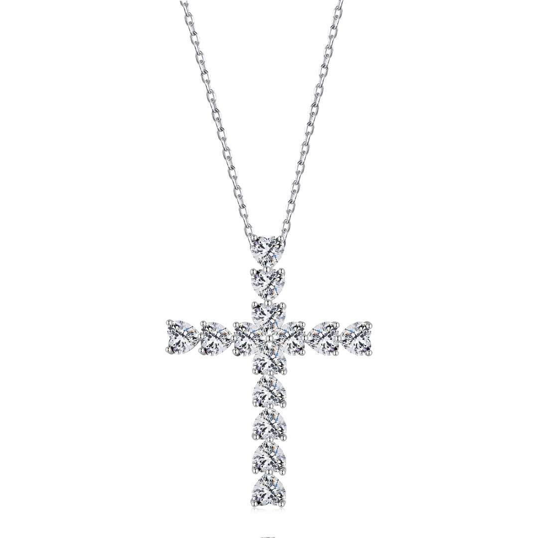 [Solara Jewelry]Radiant Cross Shape Necklace