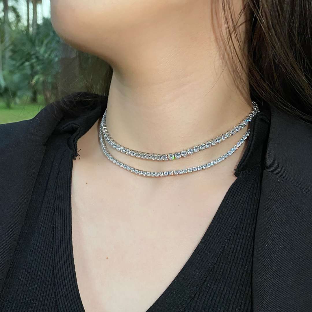 [Solara Jewelry]Elegant Tennis Chain Necklace