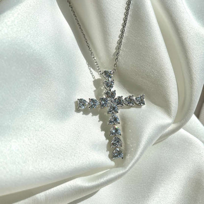 [Solara Jewelry]Radiant Cross Shape Necklace
