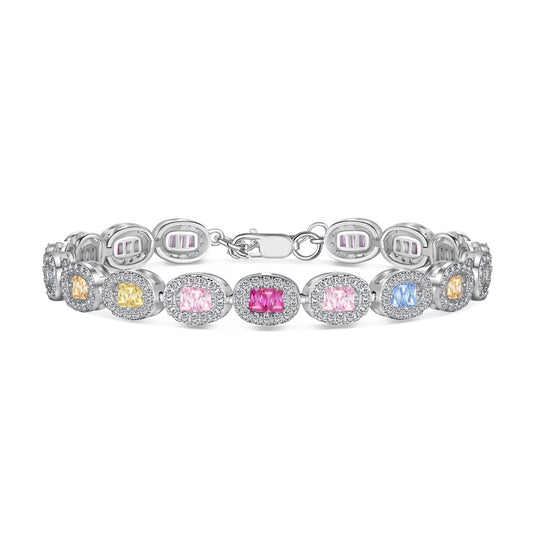 [Solara Jewelry]Exquisite Ornate Emerald Cut Daily Bracelet