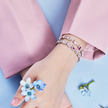 [Solara Jewelry]Dainty Charming Emerald Cut Daily Bracelet