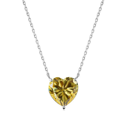 [Solara Jewelry]6.0 carat Radiant Heart Shape Necklace