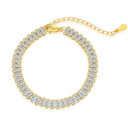 [Solara Jewelry]Exquisite Emerald Cut Daily Bracelet