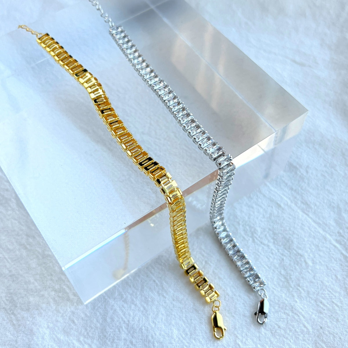 [Solara Jewelry]Exquisite Emerald Cut Daily Bracelet