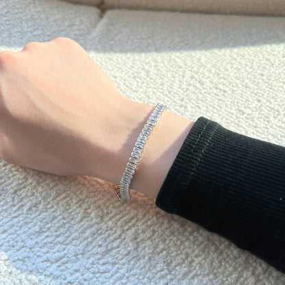 [Solara Jewelry]Exquisite Emerald Cut Daily Bracelet