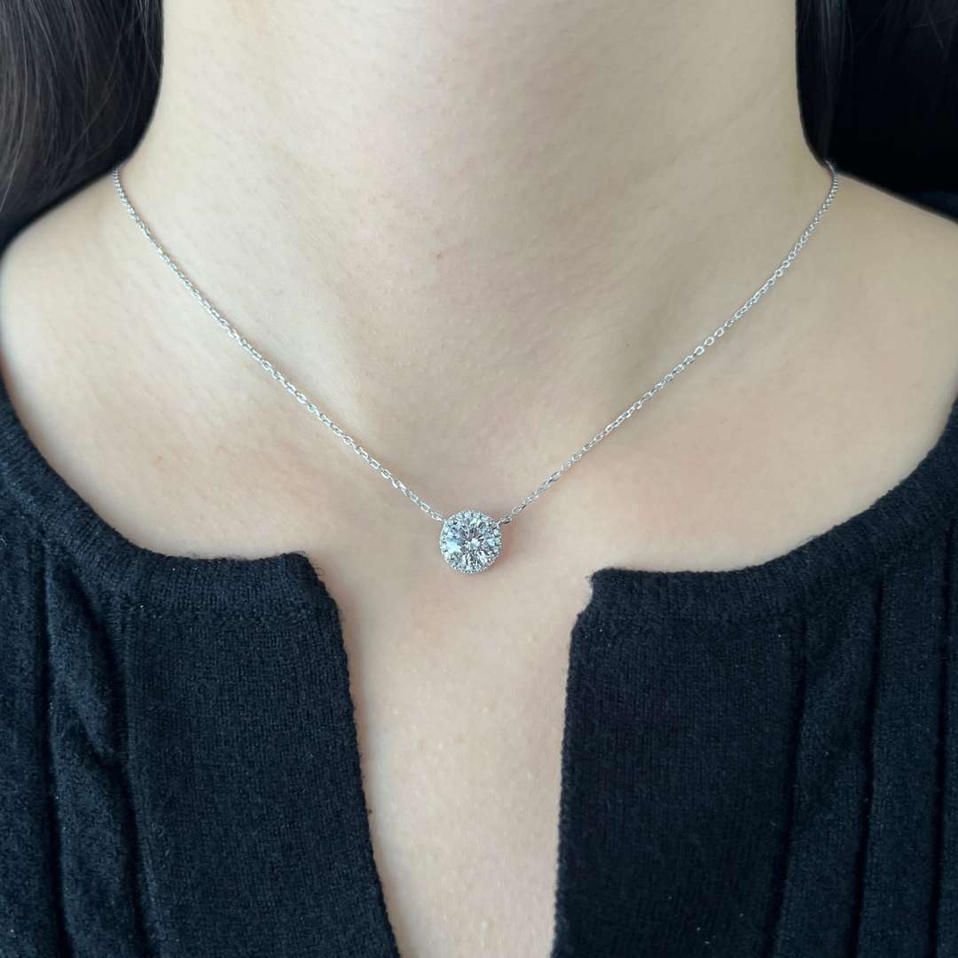 [Solara Jewelry]Luxurious Round Cut Necklace