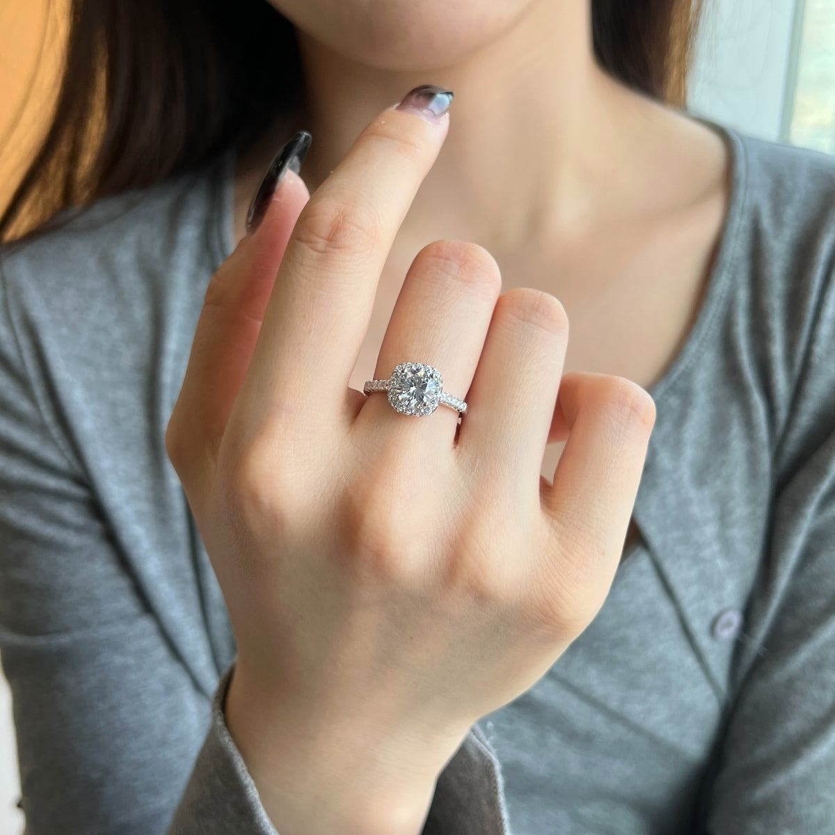 [Solara Jewelry]Dazzling Resplendent Round Cut Wedding Ring