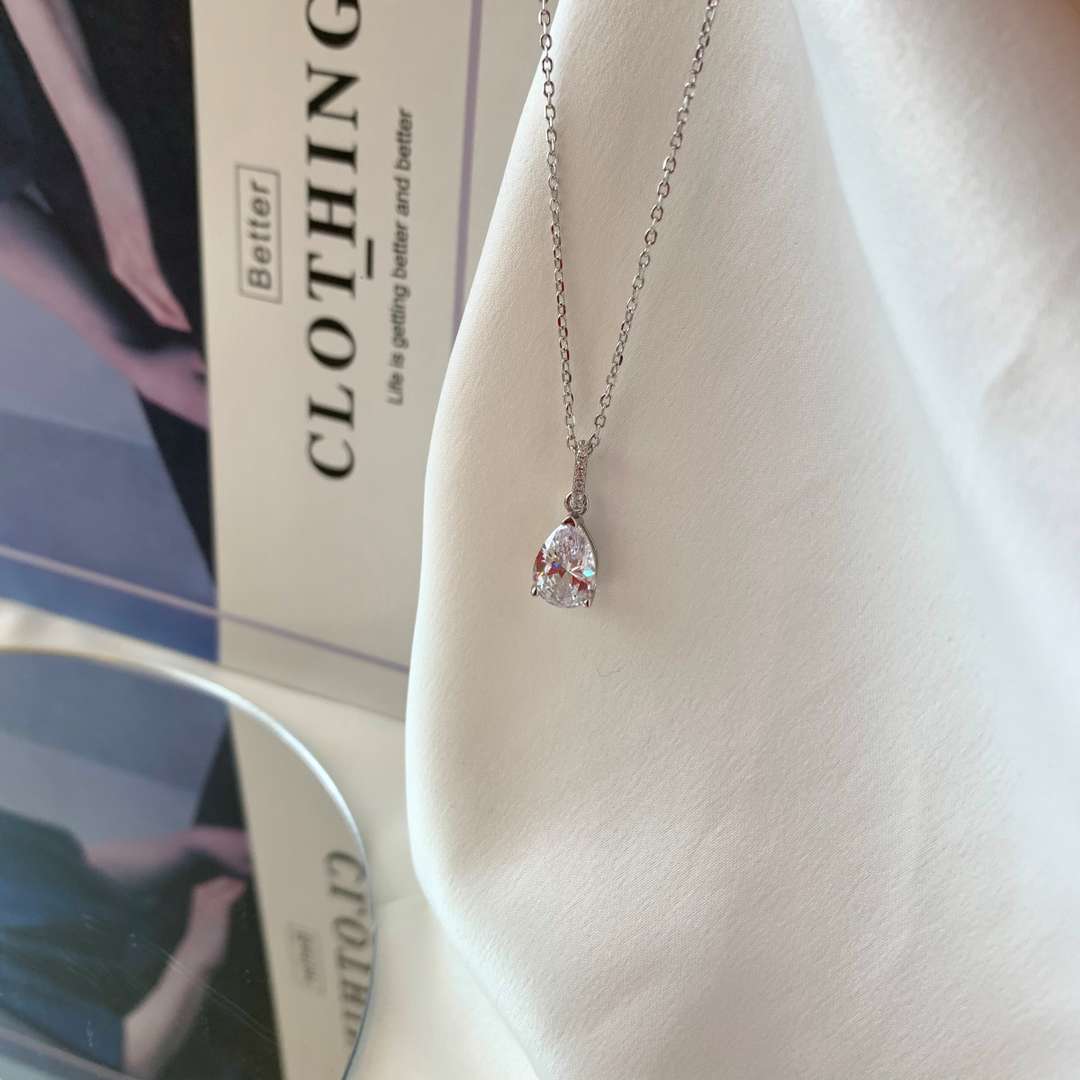 [Solara Jewelry]Delicate Water Drop Shape Fashion Necklace
