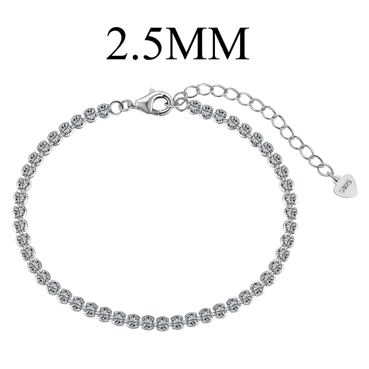 [Solara Jewelry]Dazzling Sparkling Round Cut Daily Bracelet