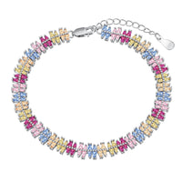 [Solara Jewelry]Sparkling Exquisite Multi Cut Party Bracelet