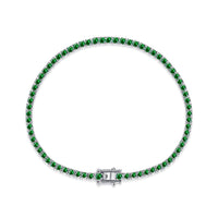[Solara Jewelry]Dazzling Colorful Round Cut Daily Bracelet