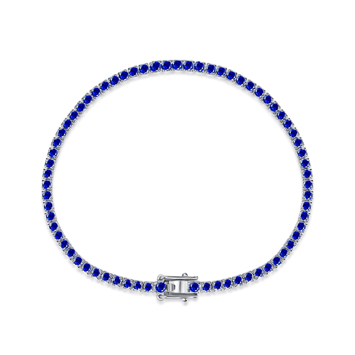 [Solara Jewelry]Dazzling Colorful Round Cut Daily Bracelet
