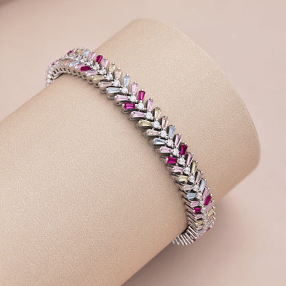 [Solara Jewelry]Dainty Radiant Emerald Cut Daily Bracelet