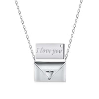 [Solara Jewelry]Envelope Heart Shape Mother's Day Necklace