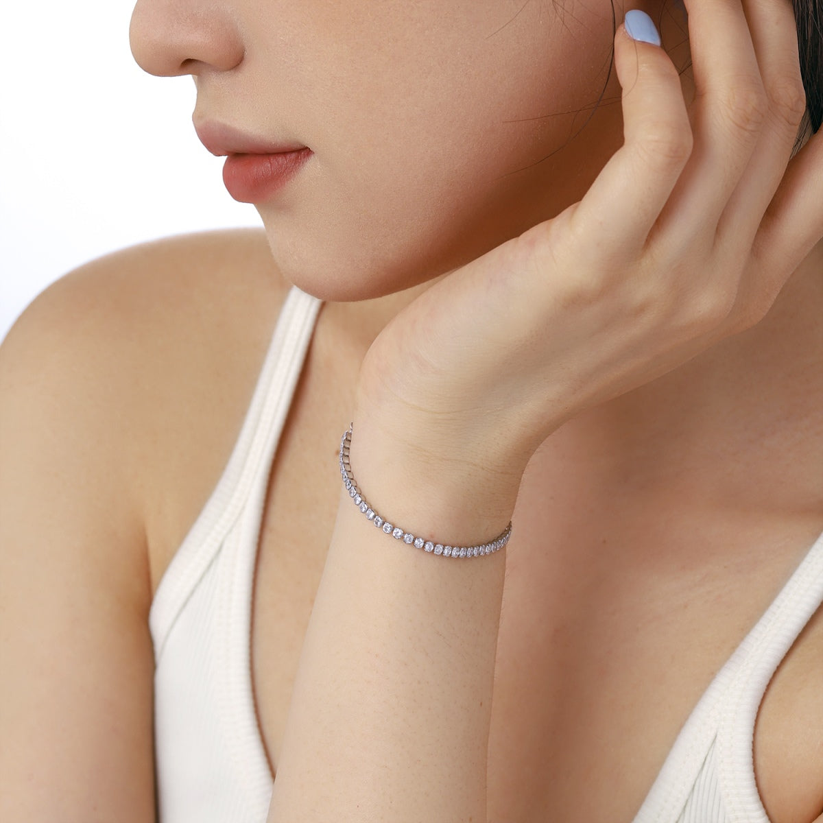 [Solara Jewelry]Dazzling Sparkling Round Cut Daily Bracelet
