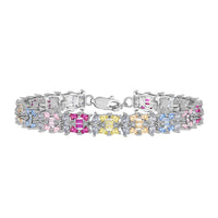 [Solara Jewelry]Delicate Colorful Multi Cut Party Bracelet