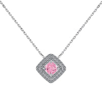 [Solara Jewelry]Sparkling Asscher Cut Necklace