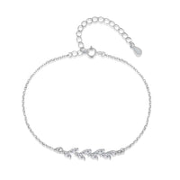 [Solara Jewelry]Elegantes Armband in Weizenblatt-Form