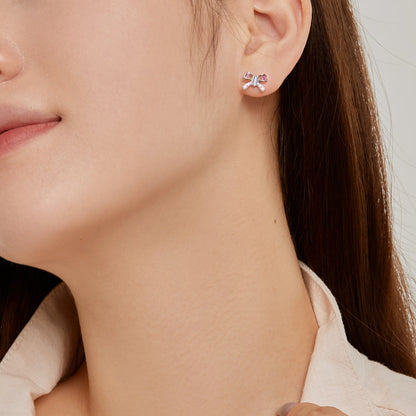 [Solara Jewelry]Ornate Butterfly Shape Daily Earrings