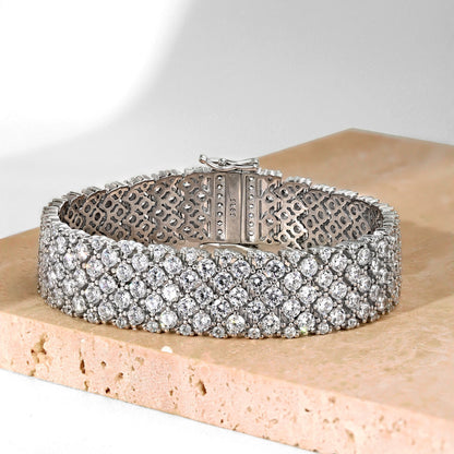 [Solara Jewelry]Ornate Elegant Round Cut Party Bracelet