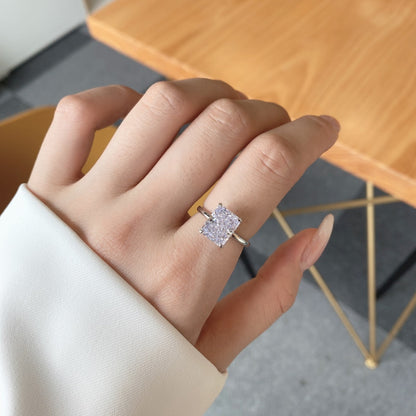 [Solara Jewelry]4.0 Carat Ornate Enchanting Radiand Cut Banquet Ring