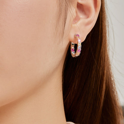 [Solara Jewelry]Unique Round Cut Daily Earrings