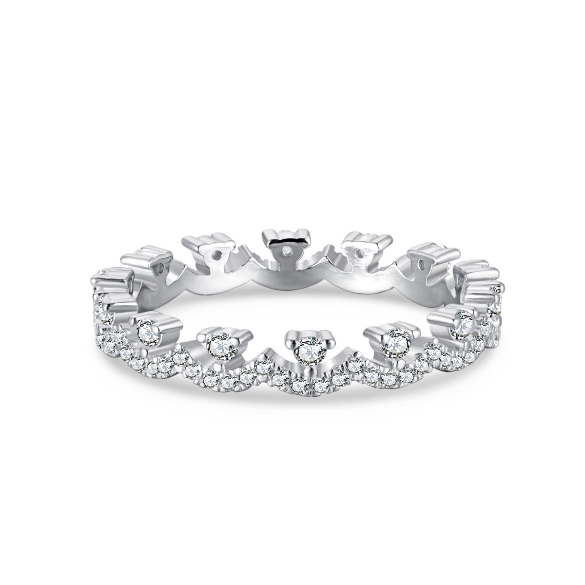 [Solara Jewelry]Elegant Resplendent Round Shape Party Ring