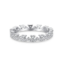 [Solara Jewelry]Elegant Resplendent Round Shape Party Ring