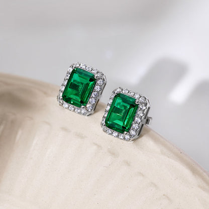 [Solara Jewelry]Luxurious Dainty Emerald Cut Banquet Earrings