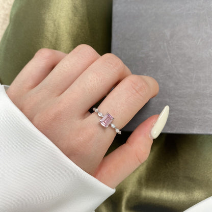 [Solara Jewelry]1.0 Carat Dainty Resplendent Radiant Cut Daily Ring