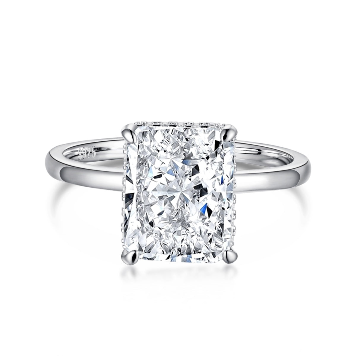 [Solara Jewelry]4.0 Carat Ornate Enchanting Radiand Cut Banquet Ring
