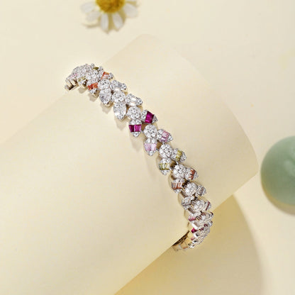 [Solara Jewelry]Dainty Exquisite Flower Shape Daily Bracelet
