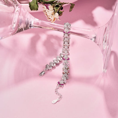 [Solara Jewelry]Dainty Exquisite Flower Shape Daily Bracelet