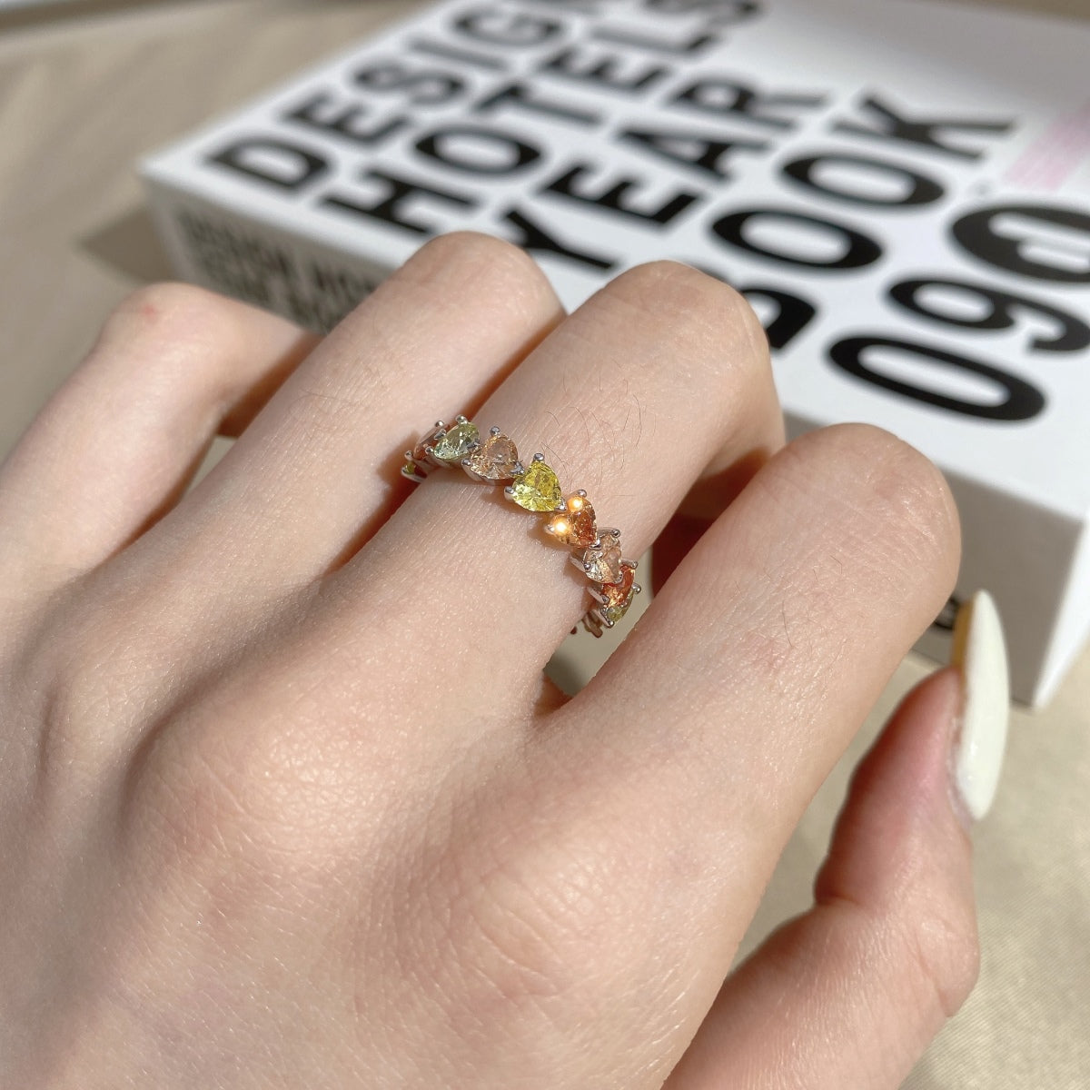 [Solara Jewelry]0.25 Carat Radiant Romance Heart Cut Lover Ring