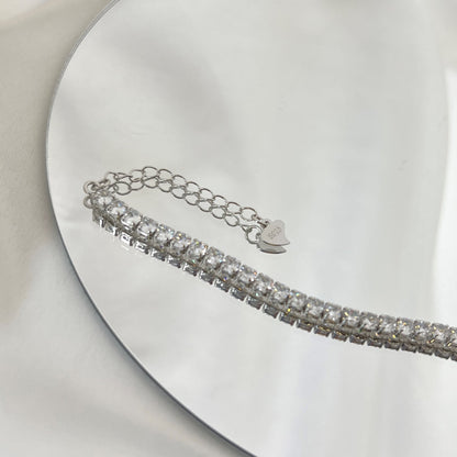 [Solara Jewelry]Sparkling Round Cut Daily Bracelet