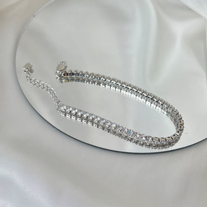[Solara Jewelry]Sparkling Round Cut Daily Bracelet