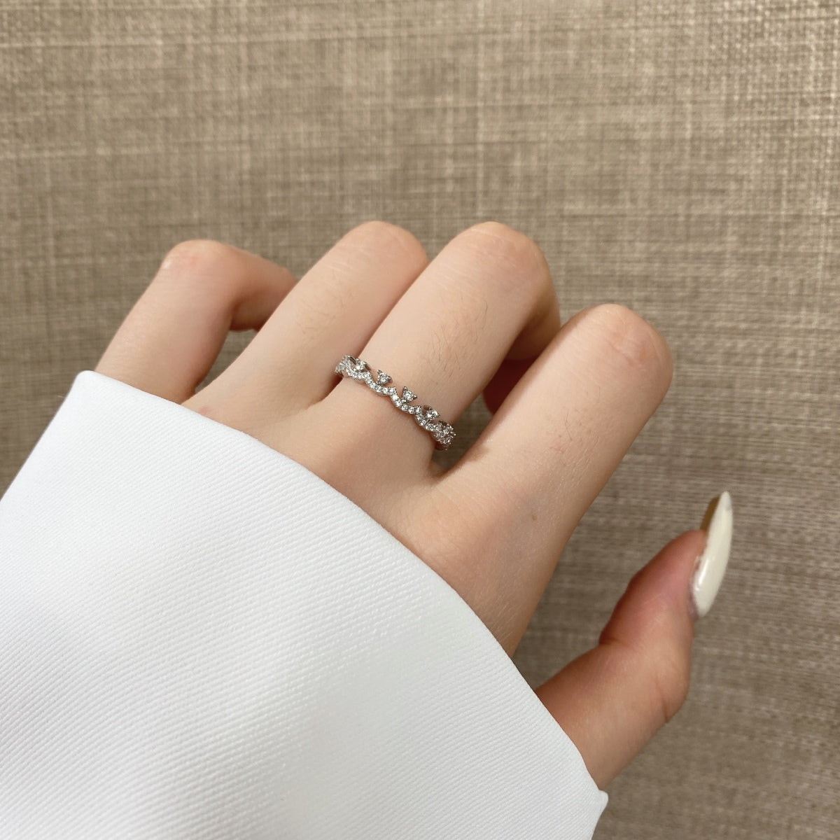 [Solara Jewelry]Elegant Resplendent Round Shape Party Ring