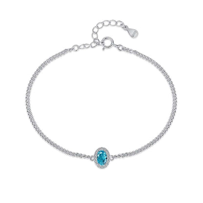 [Solara Jewelry]Exquisite Oval Shape Bracelet