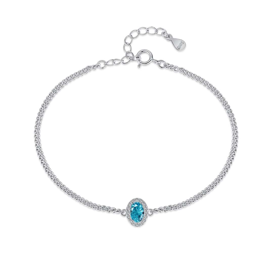 [Solara Jewelry]Exquisite Oval Shape Bracelet