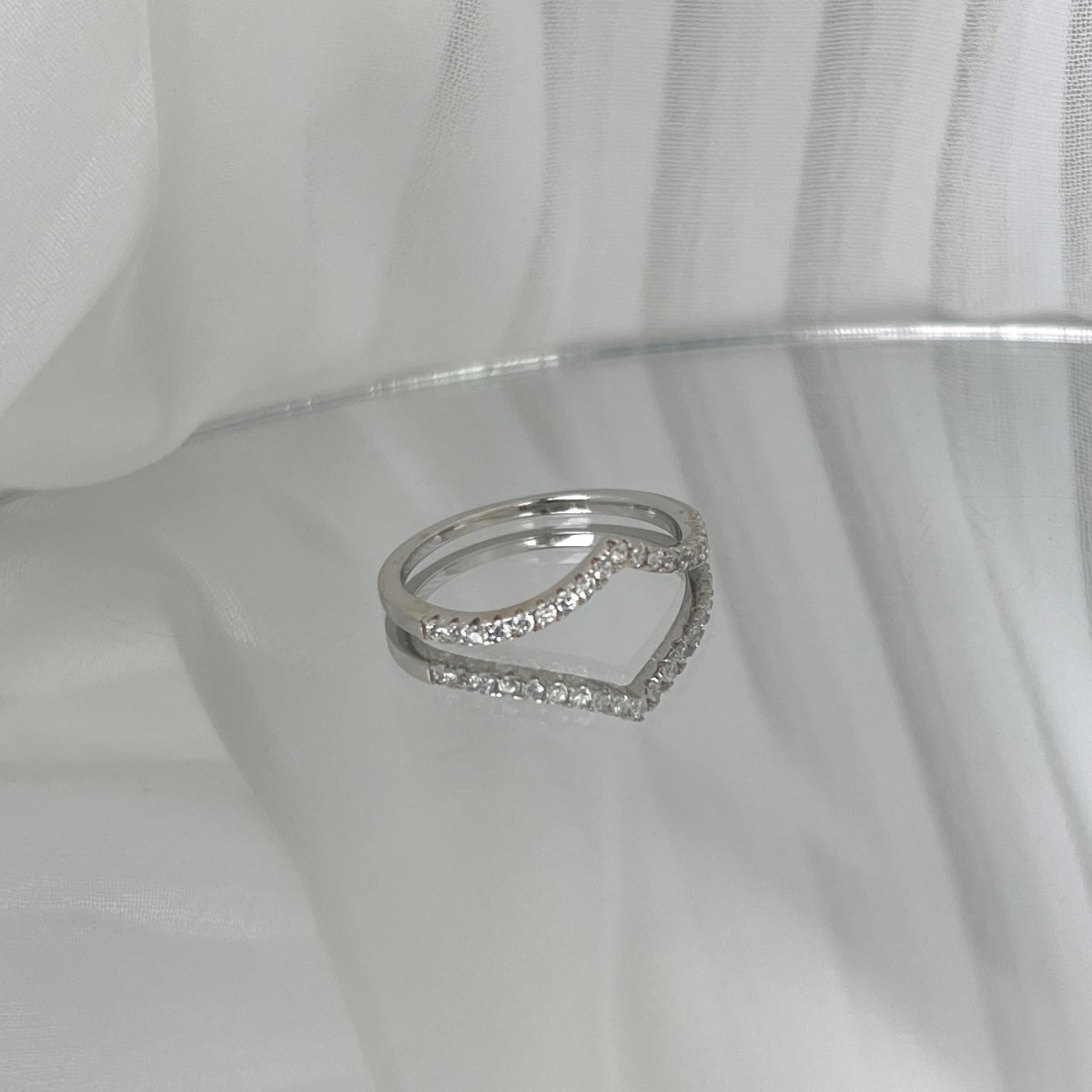 [Solara Jewelry]Elaborate Tennis Band Ring