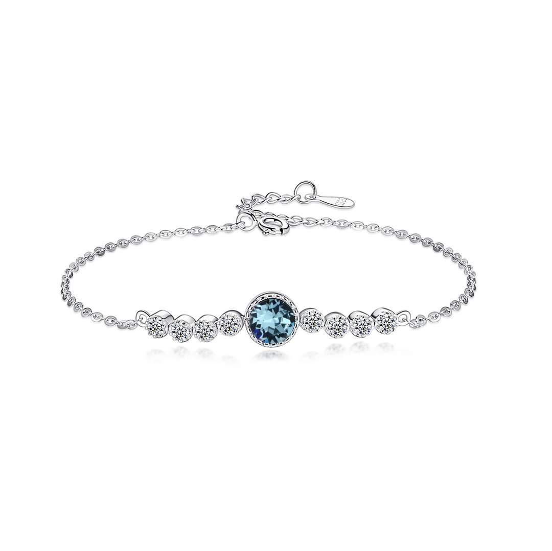 [Solara Jewelry]Luxurious Heart Of The Ocean Bracelet