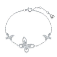 [Solara Schmuck]Zartes Schmetterlings-Anhänger-Armband