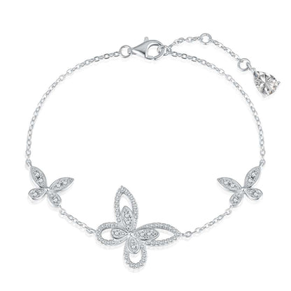 [Solara Jewelry]Delicate Butterfly Pendant Bracelet