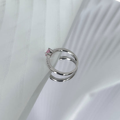 [Solara Jewelry]0.5 Carat CaratEternity Charming Heart Shape Lover Ring