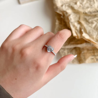 [Solara Jewelry]2.0 Carat Dazzling Lustrous Heart Cut Lover Ring