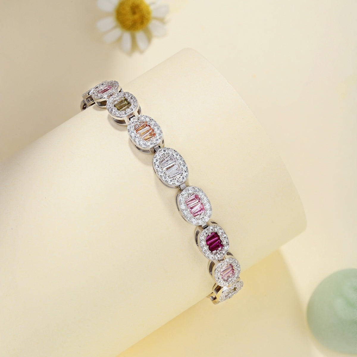 [Solara Jewelry]Exquisite Ornate Emerald Cut Daily Bracelet