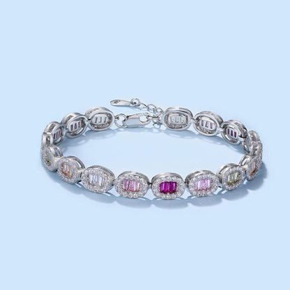 [Solara Jewelry]Exquisite Ornate Emerald Cut Daily Bracelet
