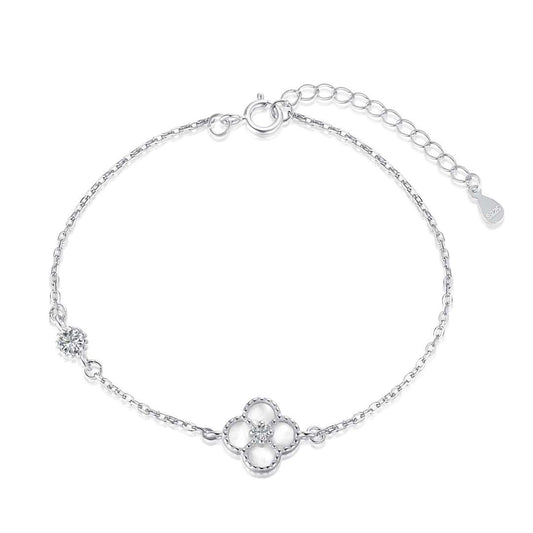 [Solara Jewelry]Delicate Four Leaf Clover Bracelet