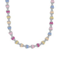 [Solara Jewelry]Radiant Colorful Rainbow Necklace