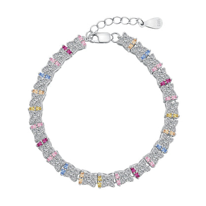 [Solara Jewelry]Unique Colorful Flower Shape Daily Bracelet